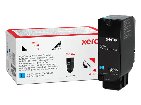 Cartucho de Tóner Xerox de alta capacidad, Color Cian, Modelo: 006R04645.