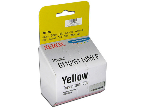 Cartucho de Tóner Xerox Modelo: 106R01204 Amarillo