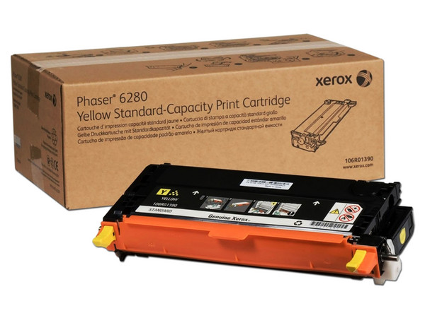 Cartucho de Tóner Xerox Color Amarillo, Modelo: 106R01390