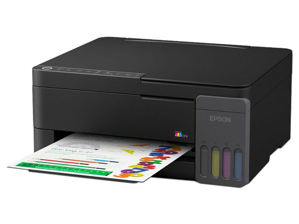 Multifuncional Epson EcoTank L3350, Impresora, Copiadora, Escáner, Resolución de Impresión 5760 x 1440 DPI, USB, Wi-Fi. Color Negro.