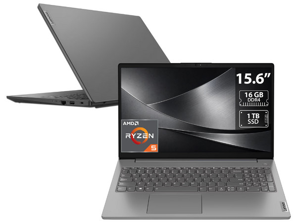 Laptop Lenovo V15 G4:
Procesador AMD Ryzen 5 7430U (hasta 4.3 GHz), 
Memoria de 16GB DDR4, 
SSD de 1TB, 
Pantalla de 15.6