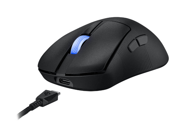 Mouse Óptico Gamer Inalámbrico Asus ROG Keris II Ace P713, DPI de Hasta 36000, AURA Sync, Sensor ROG AimPoint, Conectividad USB 2.0, Bluetooth, 5 Botones, Color Negro.