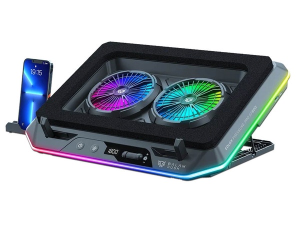 Base Enfriadora Balam Rush Eolox Pressure Pro EF800, Soporta Laptops de hasta 17
