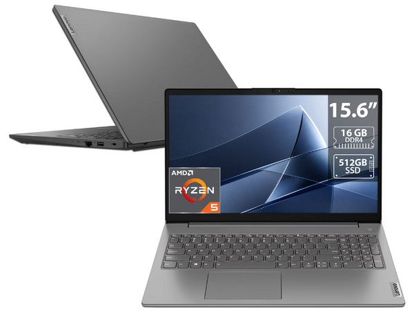 Laptop Lenovo V15 G4:
Procesador AMD Ryzen 5 7430U (hasta 4.3 Ghz),
Memoria de 16GB DDR4,
SSD de 512GB,
Pantalla de 15.6