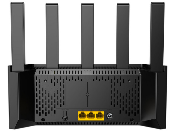 Router Inalámbrico Tenda TE3L de Doble Banda, Wireless AC (Wi-Fi 7), Hasta 3570Mbps, 3 Puertos Gigabit LAN, 5 Antenas. Color Negro.