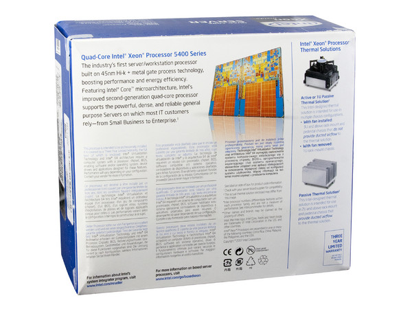 Procesador Intel Xeon E5430 Quad Core SERVER a 2.66 GHz, Socket LGA 771, BUS de 1333MHz, 12MB L2 Cache, 80W, 45nm