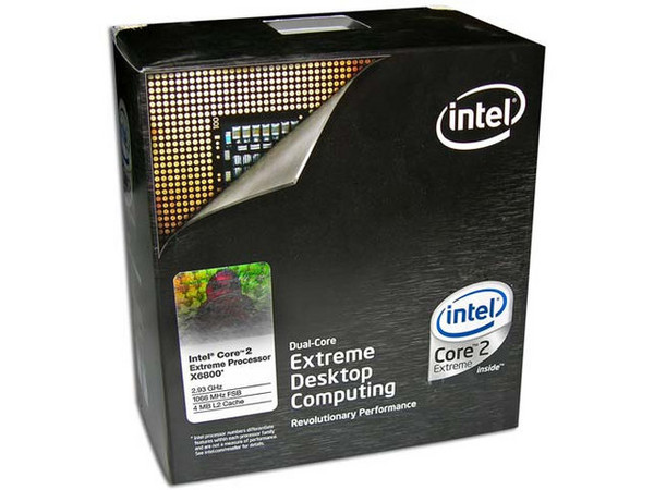 Procesador Intel Core 2 Extreme X6800 Conroe 2.93GHz 4M sharing L2 Cache. Socket LGA 775. FSB de 1066MHz