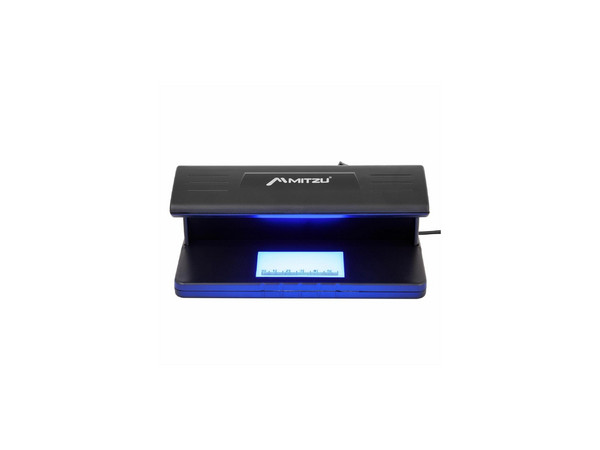 Detector de Billetes Falsos MITZU MDB-2030 con Lámpara UV de 4W, Compacto y Eficiente.
