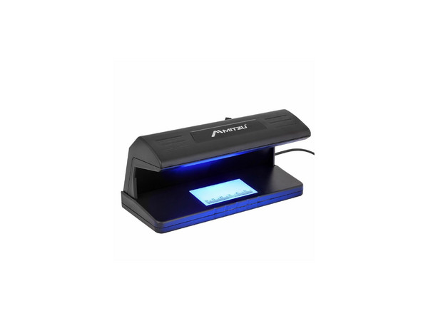 Detector de Billetes Falsos MITZU MDB-2030 con Lámpara UV de 4W, Compacto y Eficiente.
