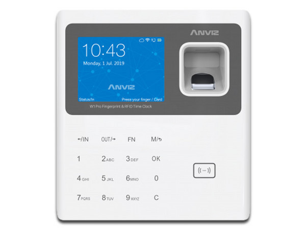 Control de Asistencia ANVIZ, Biométrico de Huella digital con pantalla LCD de 2.8