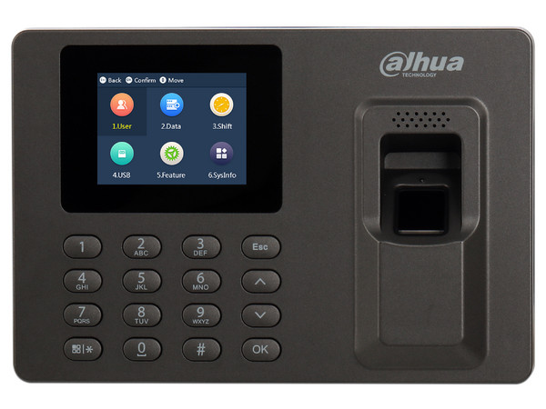 Control de acceso Dahua ASA1222E con capacidad de 1000 usuarios y 2000 huellas. USB.