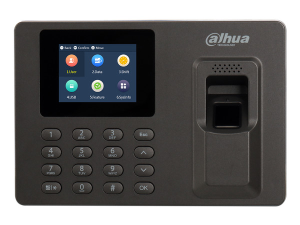 Control de Asistencia Dahua DHI-ASA1222E de Huella y Password, Pantalla de 2.4