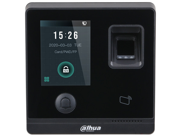 Control de acceso Dahua ASI1212FD para exterior con capacidad de hasta 30,000 usuarios.