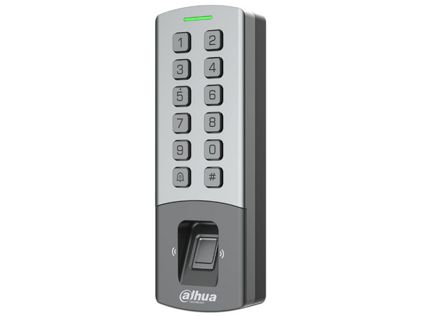 Control de Acceso Dahua Antivandálico, Exterior Wi-Fi, 10,000 Usuarios, 3,000 Huellas, Teclado Mecánico, TCP/IP, RS-485, Wiegand, IP65, IK08, Alimenta Cerradura 12V.