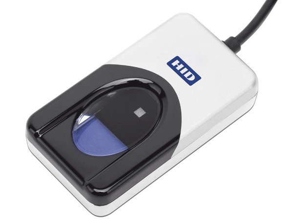 Lector de Huellas Dactilar HID 4500, USB, Color Gris.