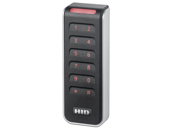 Lector con teclado capacitivo HID SIGNO multitecnología, 20KNKS-01-00001H, Pigtail/Wiegand.