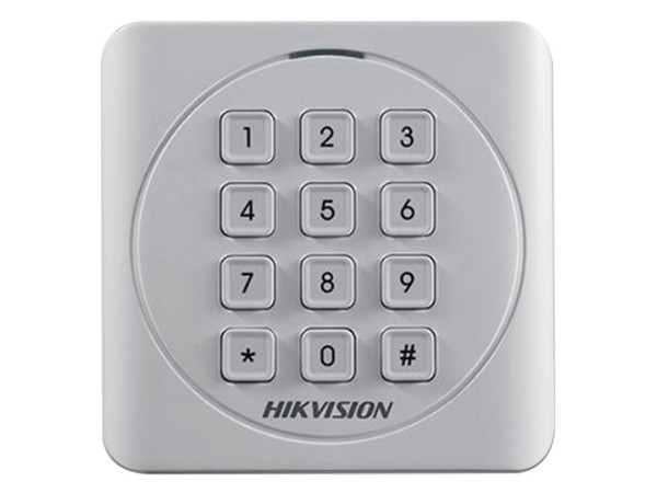 Lector de Tarjetas Hikvision PROX EM y Contraseñas, exterior IP65, compatible con cualquier panel.