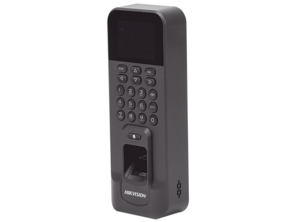 Lector Biométrico de Acceso y Asistencia Hikvision DS-K1T804B-EF, hasta 3,000 huellas. Color Negro.