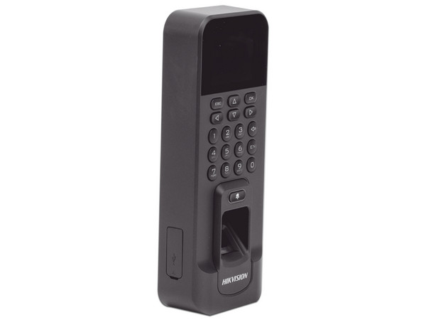 Lector Biométrico de Acceso y Asistencia Hikvision DS-K1T804B-EF, hasta 3,000 huellas. Color Negro.