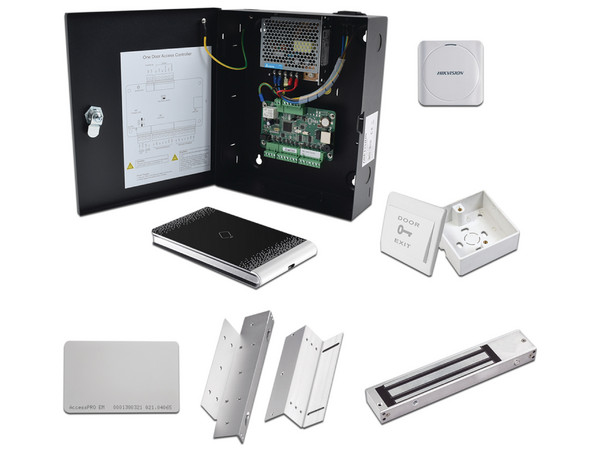 Kit de Control de Acceso con Tarjeta para 4 Puertas, Todo incluido, Software IVMS4200.