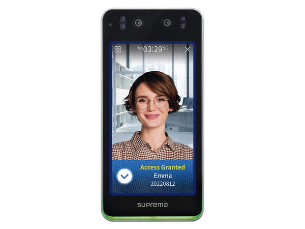 Lector de control de acceso con reconocimiento facial Suprema Biostation 3 multitecnologias, pantalla de 5.5
