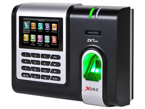 Control de acceso ZKTeco X628 de hasta 3,000 huellas y 100,000 registros.