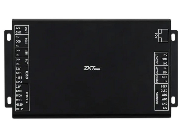 Controlador de Acceso ZKTeco DE-10, Unidad para 1 Puerta, Alimentación PoE, Compatible con Panel Inbio PC800, Gestión Segura y Eficiente.