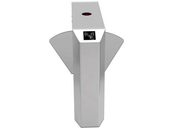 Torniquete Flap Barrier de Aleta Retraible ZKTECO FBL220, Acero Inoxidable, Bidireccional, Mecanismo de Seguridad, Carril Adicional con Equipo FBL200.