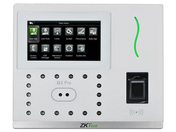 Control de Acceso ZKTeco G3PRO Wi-FI con Reconocimiento Facial, Pantalla de 4.3