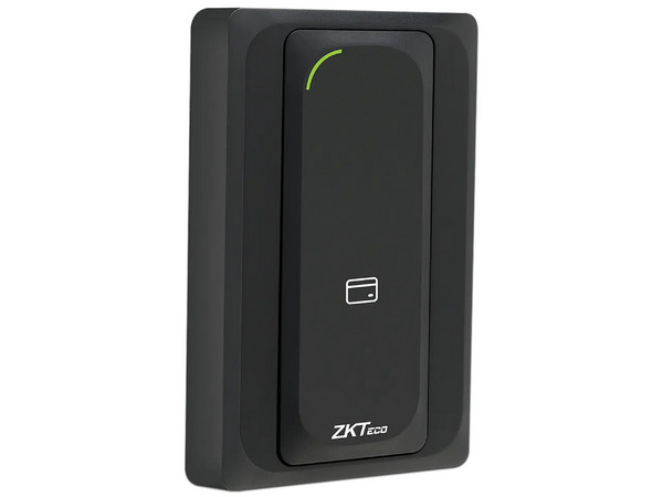 Lector Esclavo de Tarjetas ZKTeco KR901S, LED Indicador de Estado, IP65. Color Negro.