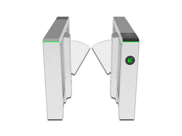 Barrera Peatonal ZKTeco MARS-F1000 Tipo Flap Bidireccional, Motor Brushless, 20 a 25 Aperturas por minuto, Carril De 60 Centimetros.