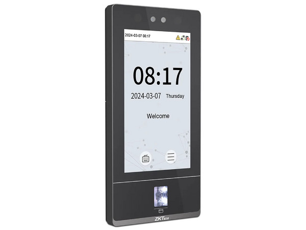 Control de Acceso ZKTeco SenseFace 7, Detector de Huellas, hasta 10.000 Rostros, Color Negro.