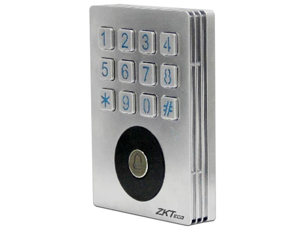 Lector de Tarjetas con Teclado ZKTeco SKW-H (ID), Hasta 5,000 tarjetas, Hasta 5,000  Contraseñas, IP65. Color Gris.