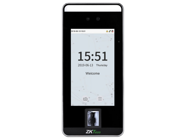 Control de Acceso ZKTeco SPEEDFACE V5L, Con Reconocimiento Facial, Lector de Huella, Lector de Tarjetas, Color Negro.