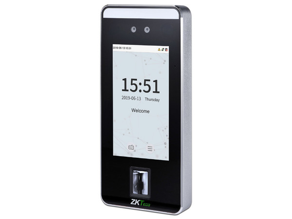 Control de Acceso ZKTeco SPEEDFACE V5L, Con Reconocimiento Facial, Lector de Huella, Lector de Tarjetas, Color Negro.