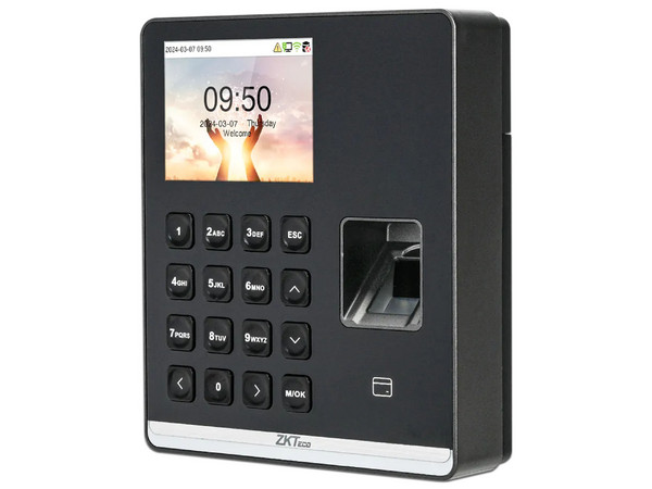 Control de asistencia, 500 huellas, 500 tarjetas 125 kHz, WiFi, 100,000 eventos.