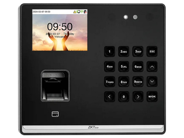 Lector Biométrico ZKTeco SenseFace M2F-LR, Facial, Huella y Tarjeta, 1,000 Usuarios, Control de Acceso y Asistencia, Wi-Fi.
