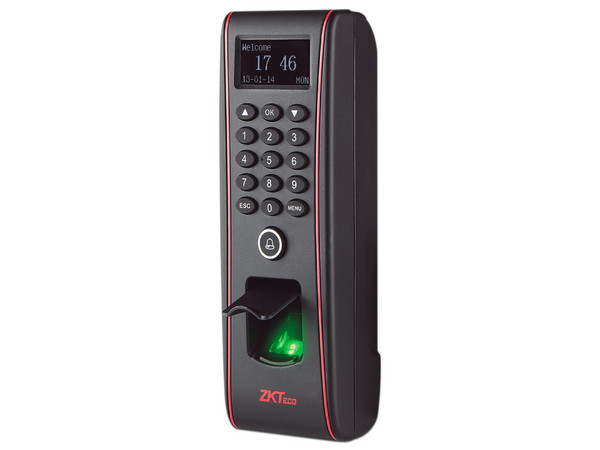 Terminal de Control de Asistencia ZKTeco TF1700 de Huella digital con pantalla OLED, soporta 3,000 Huellas y 30,000 transacciones. Color Negro