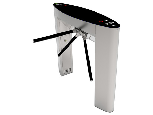 Control de acceso ZKTeco TS5022A motorizado con torniquete vertical. Incluye Biometricos FR1200 y Panel INBI0260