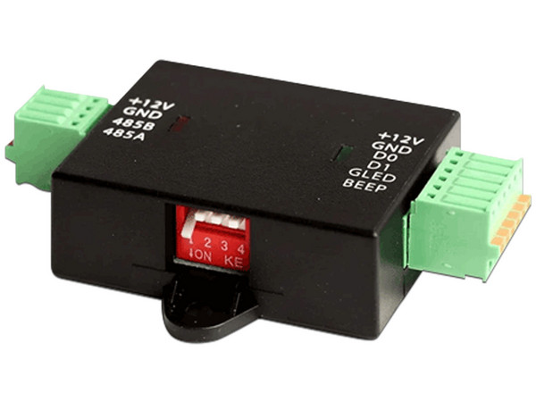 Convertidor de Conexión RS485 a Wiegand ZKTECO WR485. Compatible con Panel de Control de Acceso C2260.