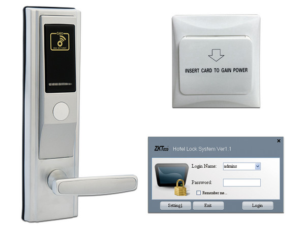 Kit de Cerradura  ZKTECO LHSMARTPAK LH3600. Incluye Modulo Inteligente Ahorrador de Energía.