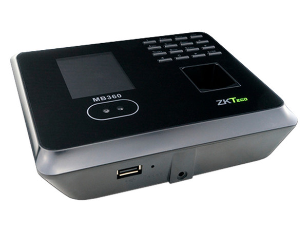 Control de asistencia ZKteco MB360- ID de hasta 2,000 huellas, 1,500 rostros, 2,000 tarjetas, 100,000 eventos con tecnología TCIP.