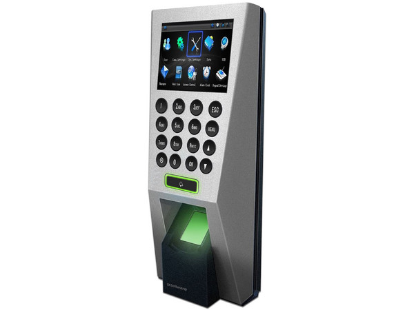 Control de acceso profesional ZKTeco ZK F18MF de tarjetas MF, 3,000 huellas, 3,000 registros, USB