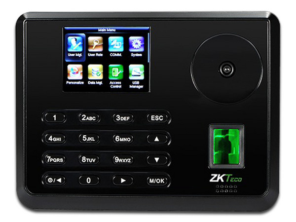 Control de Asistencia Biométrico ZKTeco P160, Soporta 3,000 huellas y hasta 100,000 eventos.