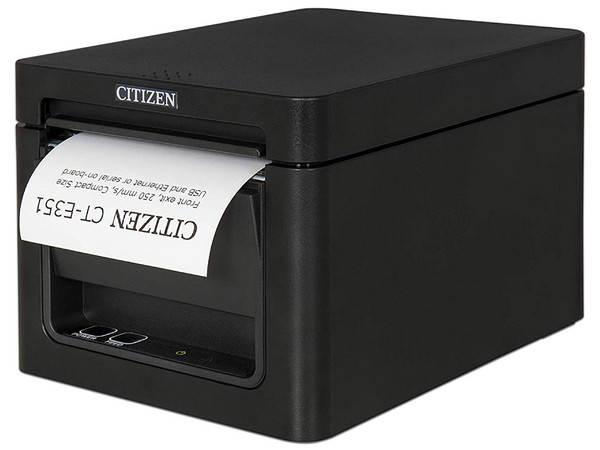 Impresora térmica Citizen CTE351, Interfaz USB 2.0/RS232C.