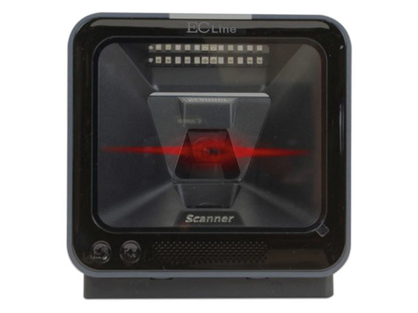 Escáner EcLine 2D de Escritorio, Conectividad Alámbrica, Interfaz USB, Color Negro.