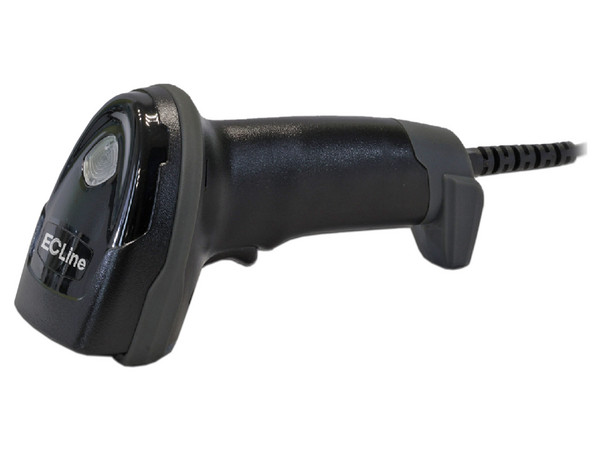 Lector de Código de Barras EC Line EC-2D-2870-STAND, 1D y 2D, USB, Sensor CMOS (1280 x 800). Incluye Base. Color Negro.