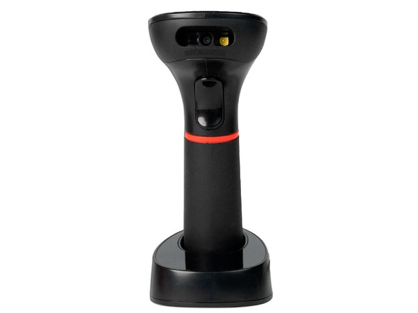 Lector de Código de Barras Ghia GSW2, Bluetooth y Receptor USB con Base de Carga, Compatible con QR.