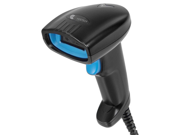 Lector de Códigos de Barras Hostech HT-200, USB, Lectura de 1D y 2D, 1.5m, Color Negro.