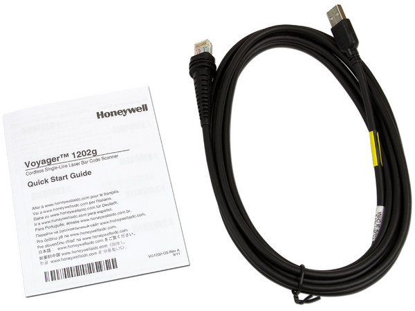 Lector de Código de Barras Inalámbrico Honeywell Voyager BT 1202G, Bluetooth, USB.